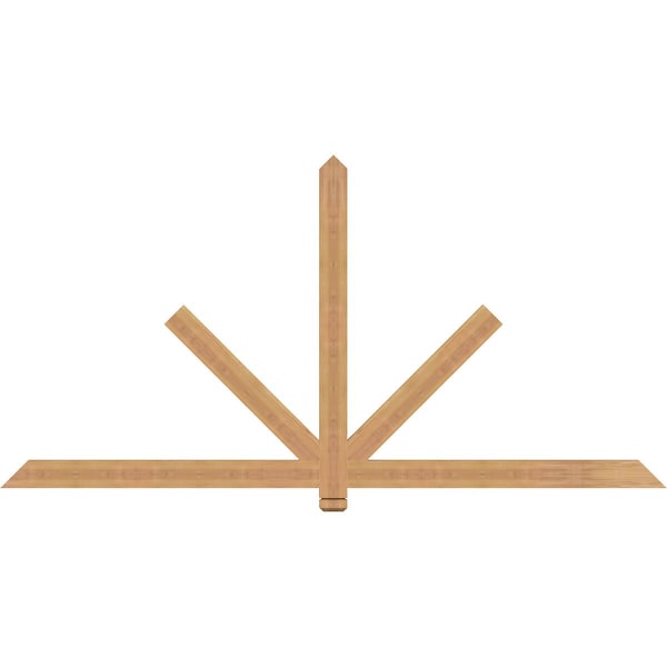 Ekena Millwork Kennewick Timber Gable Bracket, Western Red Cedar, 84"W x 42"H x 1 1/2"D x 3 1/2"F, 12/12 Pitch GBW084X42X0204KEN00SWR - main